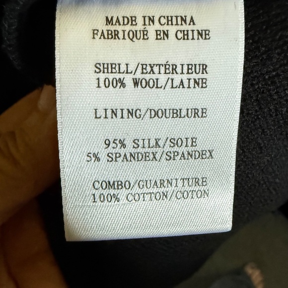 Helmut‎ Lang Black Wool Asymmetrical Dress Size 2 LBD - Picture 10 of 11